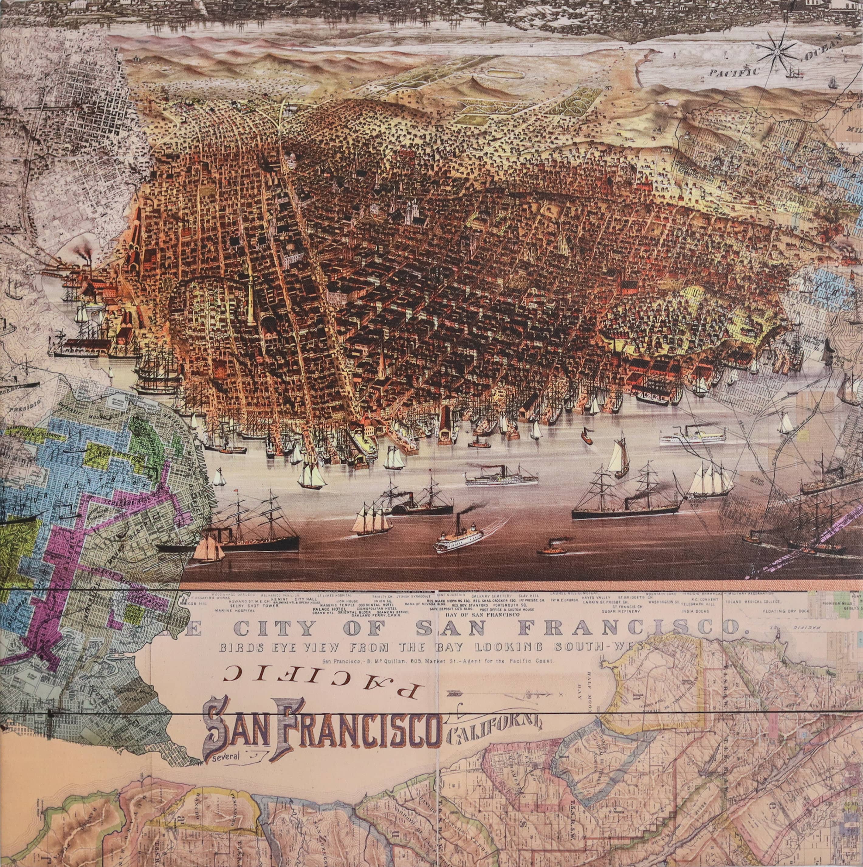 Josh Hailey | San Francisco City Map Fine Art Print | Voss Gallery