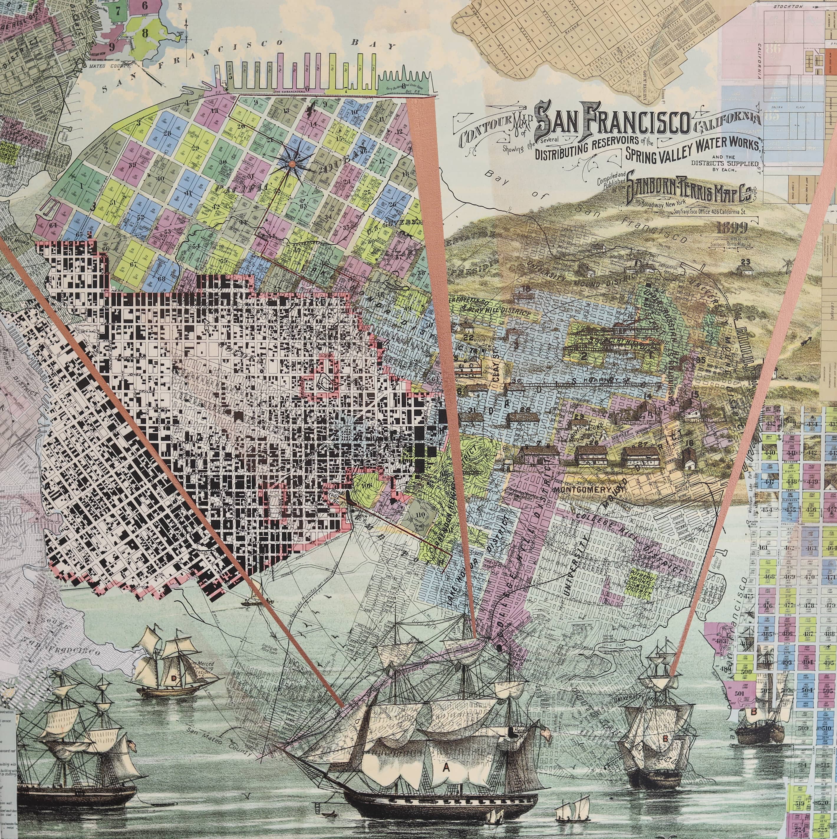Josh Hailey | San Francisco Bay Area Map Fine Art Print | Voss Gallery