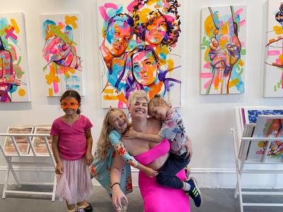 The Tracy Piper Inspires Through Art: Engaging Kids at Miami Art Week 2023 with Voss Gallery