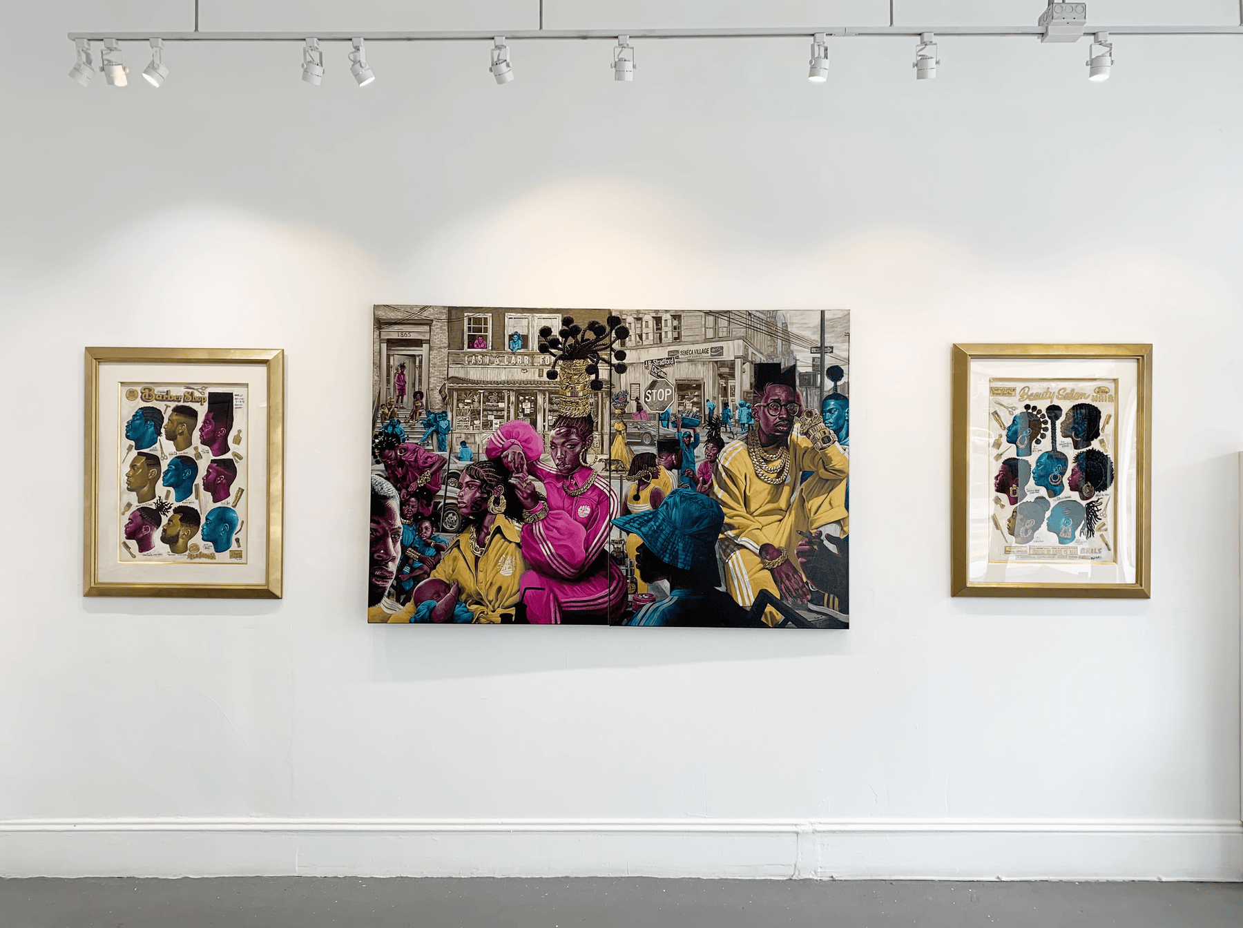 Install image from Serge Gay Jr. Prince 2 Queens Exhibition at Voss Gallery, San Francisco, October 10-31, 2020.