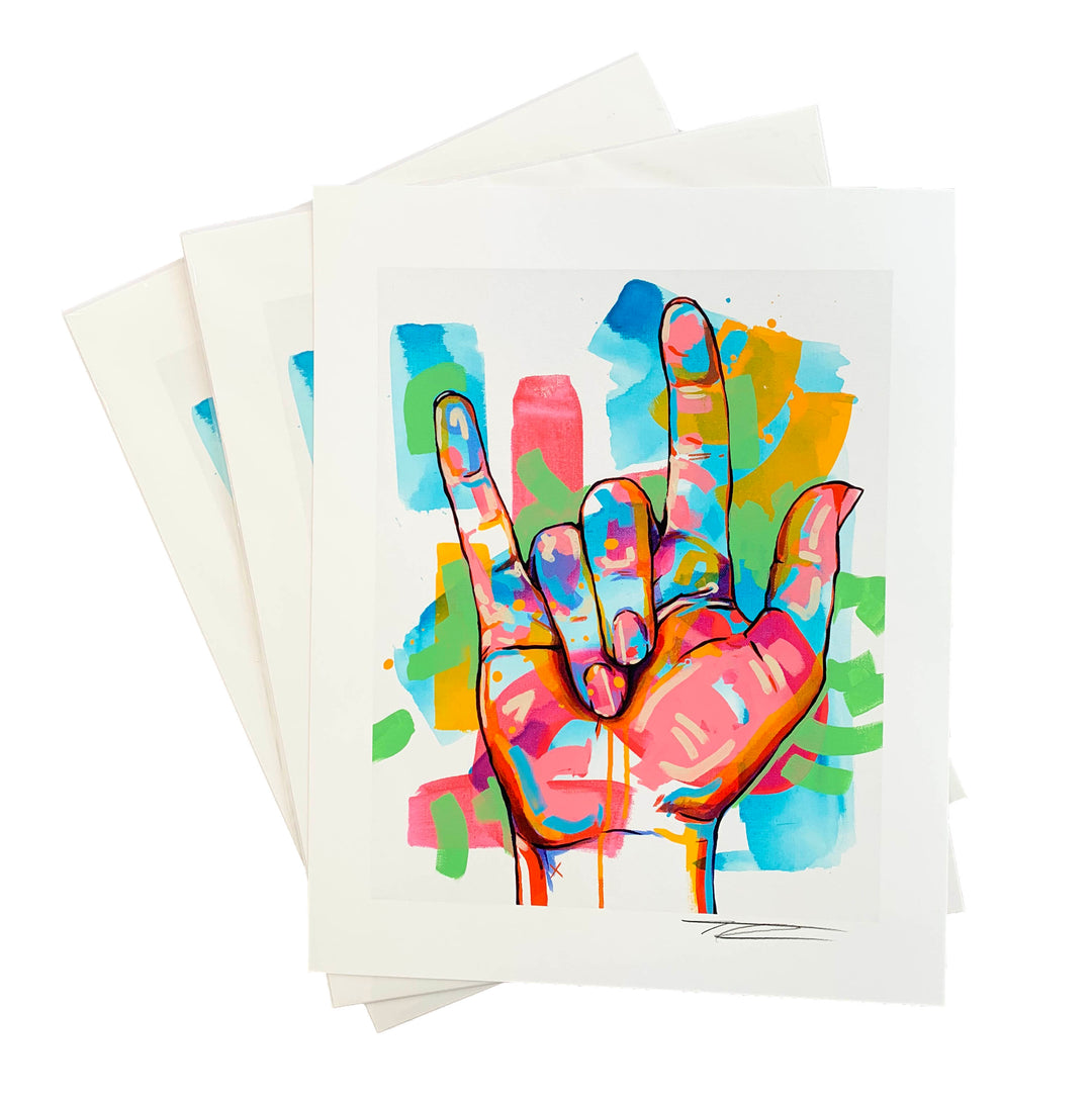 The Tracy Piper | I Love You ASL Art Print | Voss Gallery
